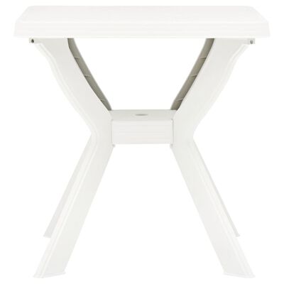 vidaXL Столик для бістро Білий 70x70x72 см Пластик