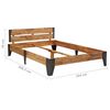 vidaXL Каркас Ліжка 160x200 см Масив Акації з Матовою Обробкою