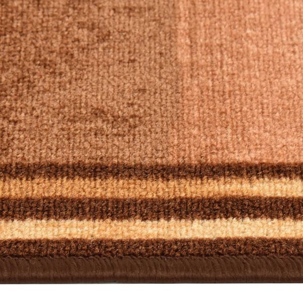 vidaXL Килимова Доріжка з Гелевою Підкладкою Бежевий Кубики 67x120 см