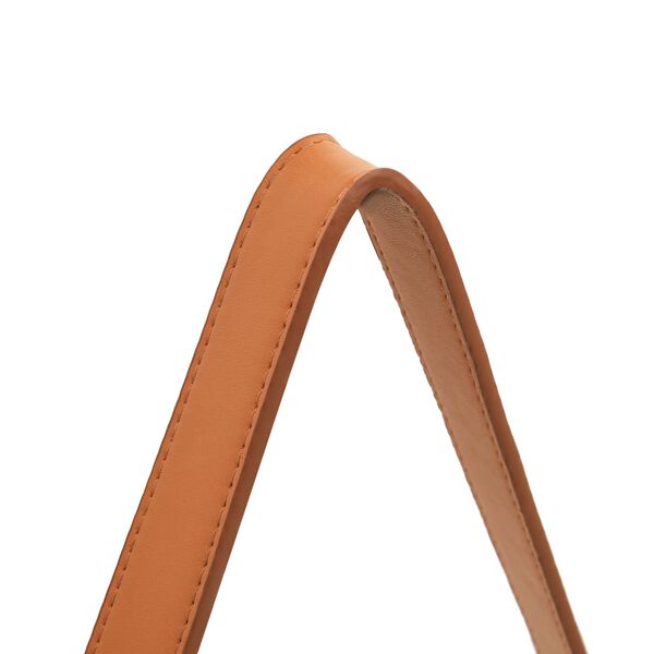 vidaXL Настінне дзеркало з ремінцем Чорний 50 см