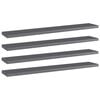 vidaXL Книжкові Полиці 4 шт Глянцевий Сірий 60x10x1,5 см ДСП