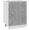 vidaXL Нижня шафа Сірий бетон 60x46x81,5 см ДСП