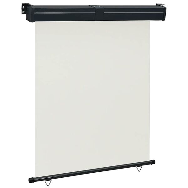 vidaXL Бічний балконний тент Кремовий 140x250 см