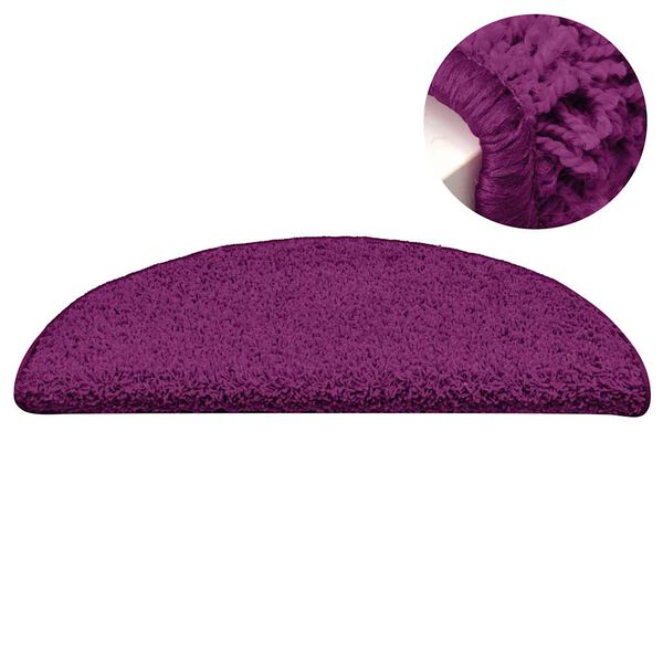 vidaXL Сходові Килимки 15 шт Рожевий 56x17x3 см