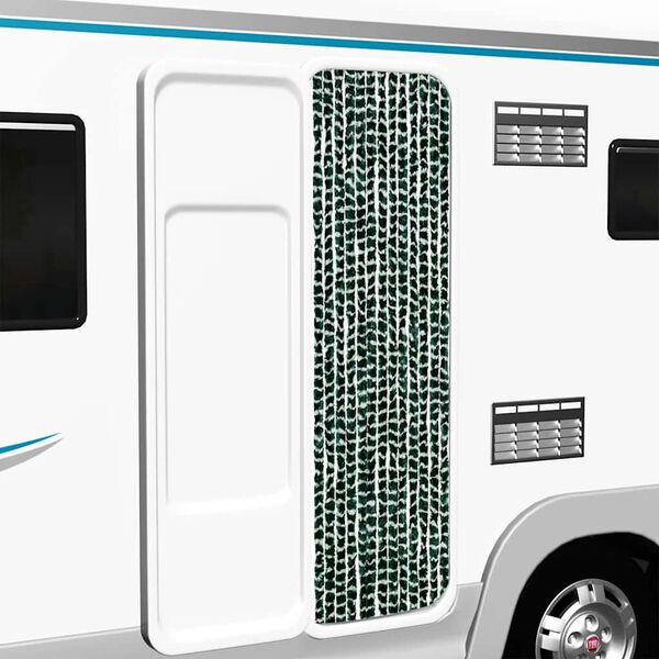 vidaXL Завіса від Комах Зелений і Білий 56x185 см Синель