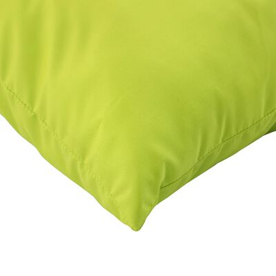 vidaXL Подушки для дивана з піддонів 2 шт Яскраво-зелений Тканина