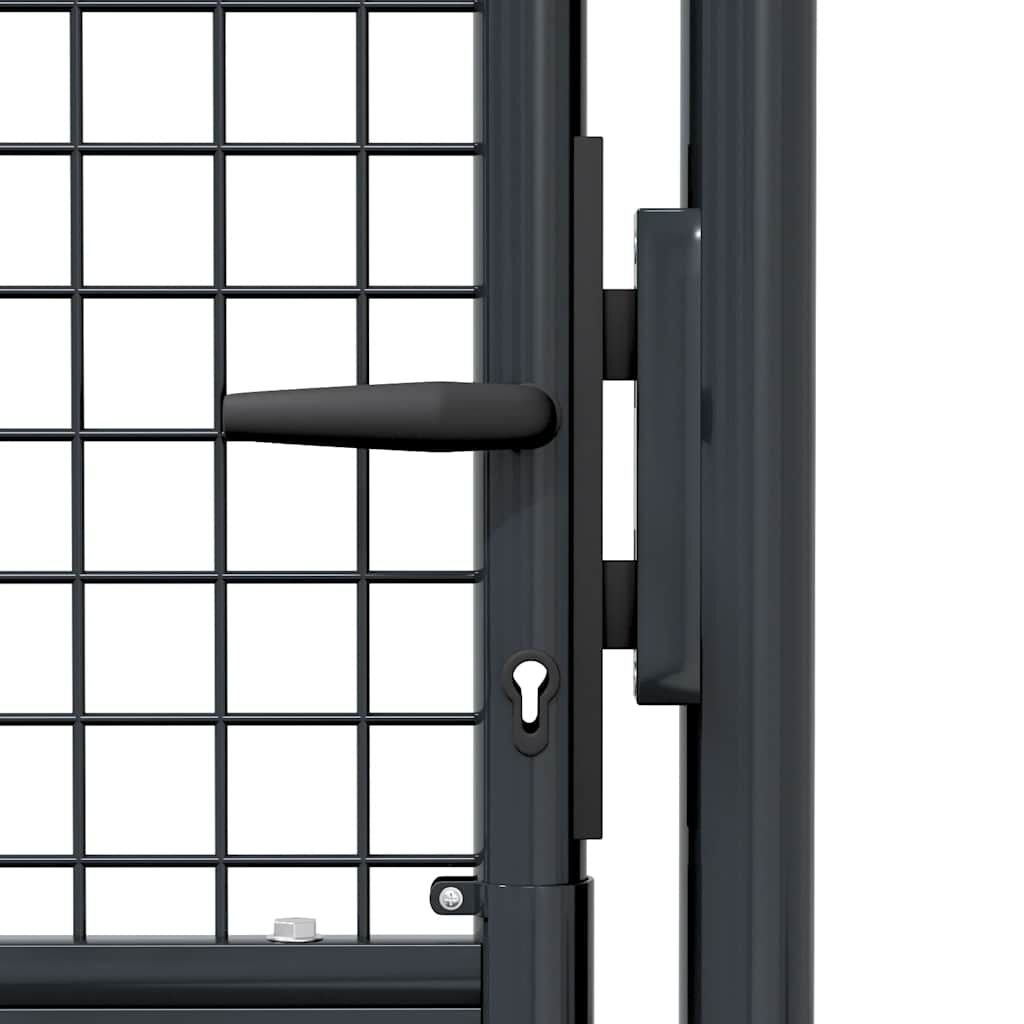 vidaXL Садові сітчасті ворота Сірий 100x250 см Оцинкована сталь