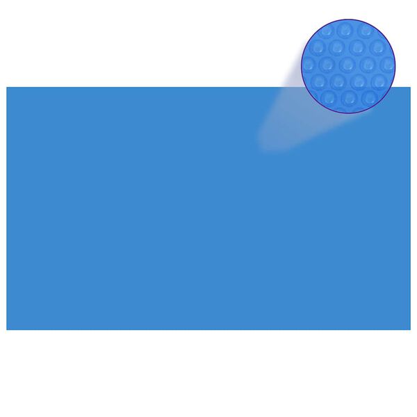 vidaXL Прямокутне Накриття для Басейну Синій 1000х600 см ПЕ