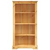 243743 vidaXL 4-Tier Bookcase Mexican Pine Corona Range 81x29x150 cm