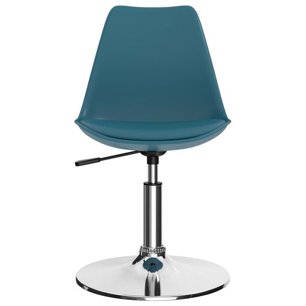 vidaXL Поворотні обідні стільці 2 шт Бірюзовий Штучна шкіра