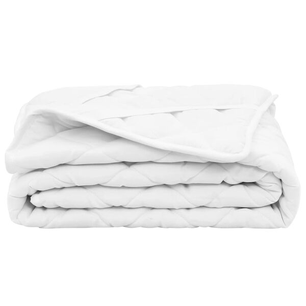 vidaXL Стьобаний наматрацник Білий 90x200 см Важкий