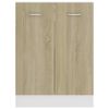 vidaXL Нижня шафа Дуб сонома 60x46x81,5 см ДСП