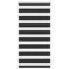 vidaXL Смугаста Рулонна Штора Чорний 40х100 см