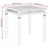 vidaXL Садовий обідній стіл 80x80x80 см Масив тикового дерева