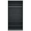 800227 vidaXL Wardrobe Grey 100x50x200 cm Chipboard