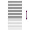 vidaXL Смугаста Рулонна Штора Сірий 40х100 см
