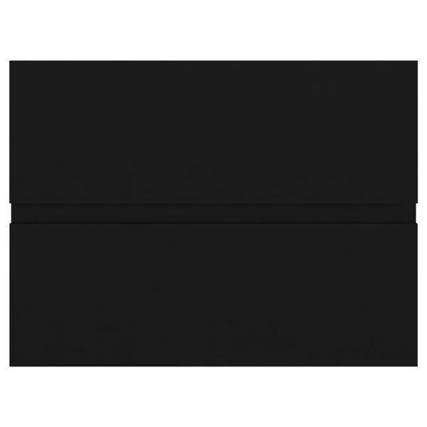 vidaXL Тумба під умивальник Чорний 60x38,5x45 см ДСП