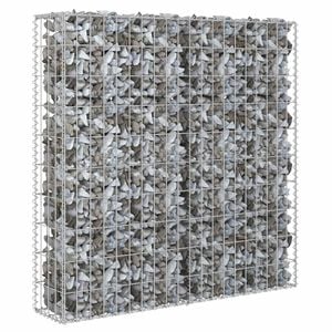 vidaXL Стіна з Габіонів з Кришками 80x20x100 см Оцинкована Сталь