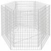 vidaXL Габіонова Піднесена Клумба Шестикутна 160x140x100 см