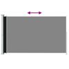 vidaXL Бічний Висувний Тент для Дворика Чорний 220x300 см