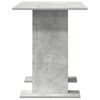 800247 vidaXL Dining Table Concrete Grey 110x60x75 cm Chipboard