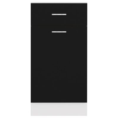 vidaXL Нижня шафа з шухлядою Чорний 40x46x81,5 см ДСП