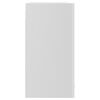vidaXL Навісна шафа зі склом Глянцевий білий 80х31х60 см ДСП
