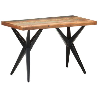 vidaXL Обідній стіл 120x60x76 см Масив відновленої деревини