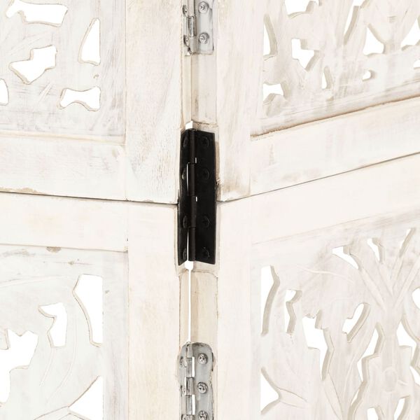 vidaXL 3-Панельна Кімнатна Перегородка Ручного Різьблення 120x165 см