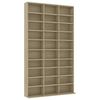 vidaXL Шафа для CD-дисків Дуб сонома 102x23x177,5 см ДСП