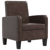 vidaXL Крісло Коричневий Штучна шкіра