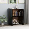 800730 vidaXL Sideboard Black 60x30x75 cm Chipboard