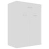 vidaXL Шафа для взуття Білий 60x35x84 см ДСП