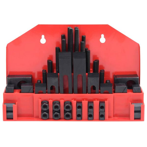 vidaXL Набір Затискачів 58 Од. Т-подібний Паз M10 Сталь