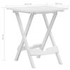 47690 vidaXL Folding Garden Table 45,5x38,5x50 cm White