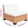 vidaXL Комплект диванів 14 од. Натуральний Ротанг