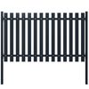 146471 vidaXL Fence Panel Anthracite 174,5x100 cm Powder-coated Steel