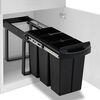 vidaXL Висувний сміттєвий бак для кухонної шафи Soft-Close 36 л