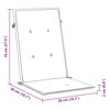 vidaXL Подушки для садових стільців 4 шт Кремовий 120x50x3 см