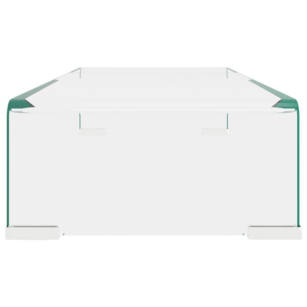 vidaXL Підставка під Телевізор/Монітор Прозорий 60x25x11 см Скло