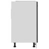 vidaXL Нижня шафа під мийку Чорний 80x46x81,5 см ДСП