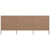 vidaXL 3-Панельна Вітрозахисна Ширма Сіро-Коричневий 400х120см Тканина