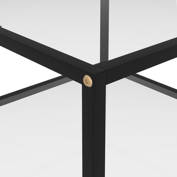 vidaXL Журнальний столик Прозорий 60х60х35 см Загартоване скло