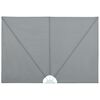 vidaXL Відкидний Бічний Тент для Тераси Сірий 400х200 см