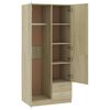 800642 vidaXL Wardrobe Sonoma Oak 80x52x180 cm Chipboard