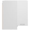 802537 vidaXL Hanging Corner Cabinet White 57x57x60 cm Chipboard