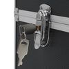 vidaXL Кейс для Косметики 37x24x35 см Чорний Алюміній