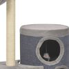 170668 vidaXL Cat Tree with Sisal Scratching Posts Grey 148 cm