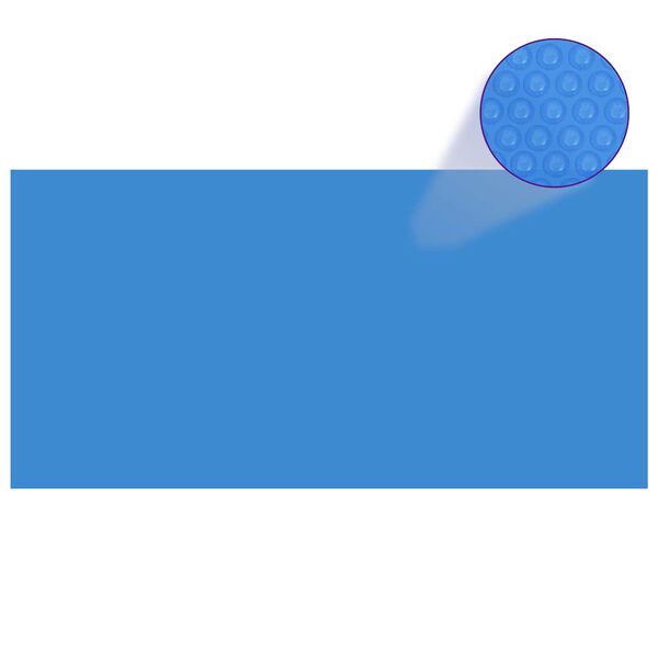 vidaXL Прямокутне Накриття для Басейну Синій 1200х600 см ПЕ