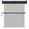 vidaXL Бічний балконний тент Сірий 140x250 см